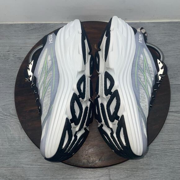 Hoka One Bondi 8 TS Caged Size Men’s 7 White Tart Apple Running Shoes 1155391 main image 4